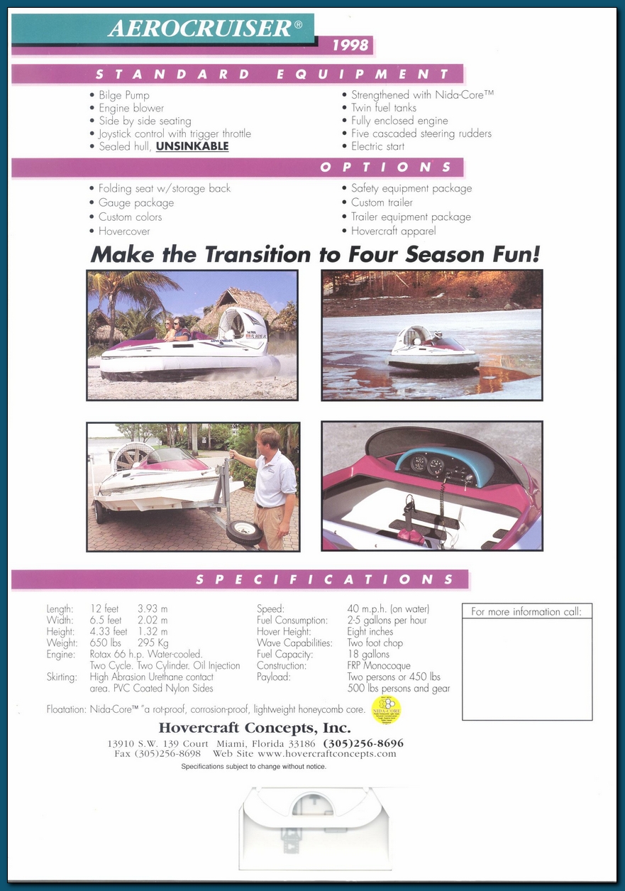 Aerocruiser 1999 Page 7